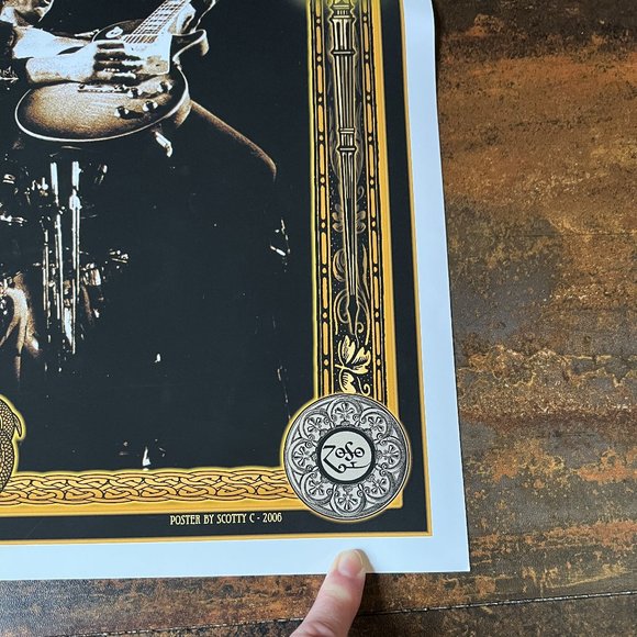 MINT/NM RARE Led Zeppelin Los Angeles Forum 1973 Jame Fortune/Scotty C, 17x27 - Picture 5 of 7